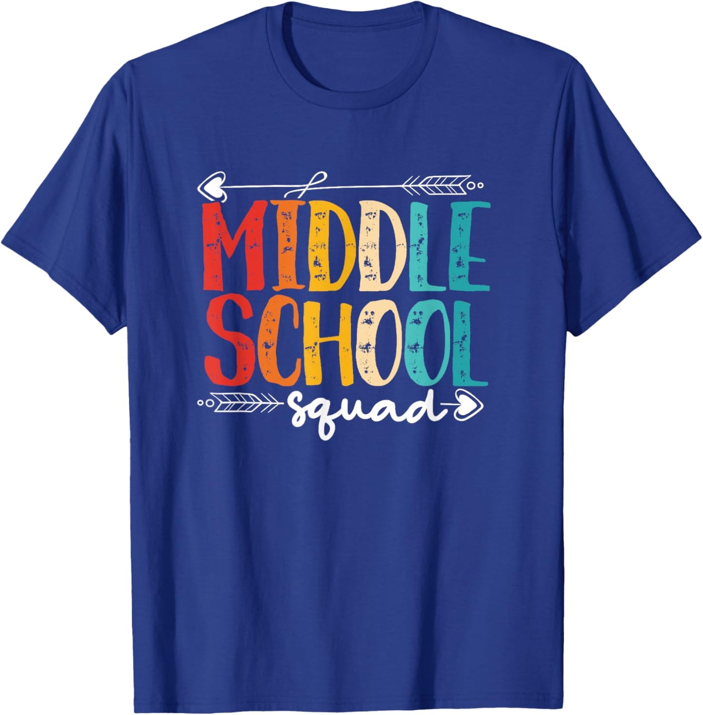 Middle School Squad | Middle School Student T-Shirt - T-Shirt | Royal