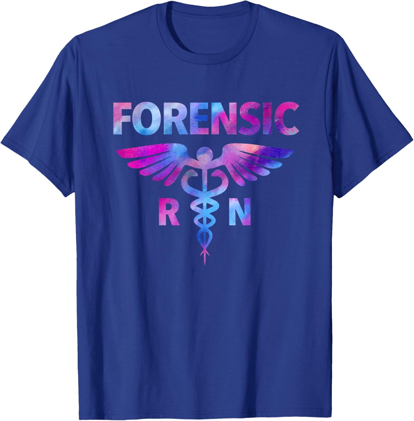 Tie Dye Forensic RN Nurse SANE Nurse Correctional Nursing T-Shirt - T-Shirt | Royal