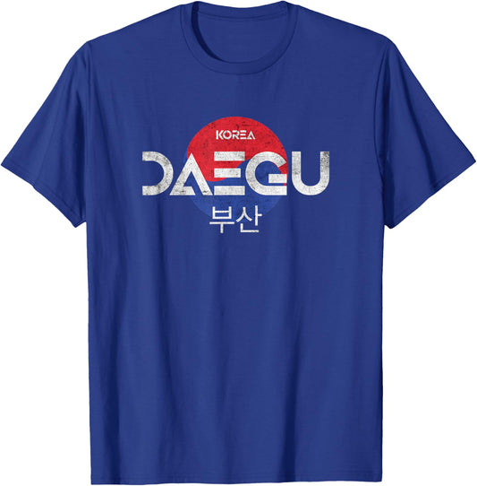 Daegu Korean Writing | Daegu City South Korea T-Shirt - T-Shirt | Royal