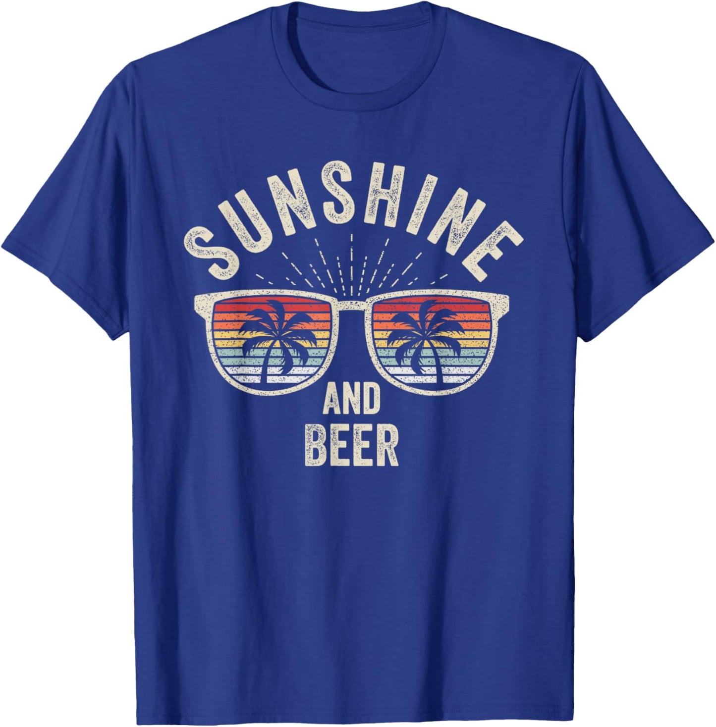 Vintage Retro Sunshine And Beer Craft Beer Brewery Women T-Shirt - T-Shirt | Royal