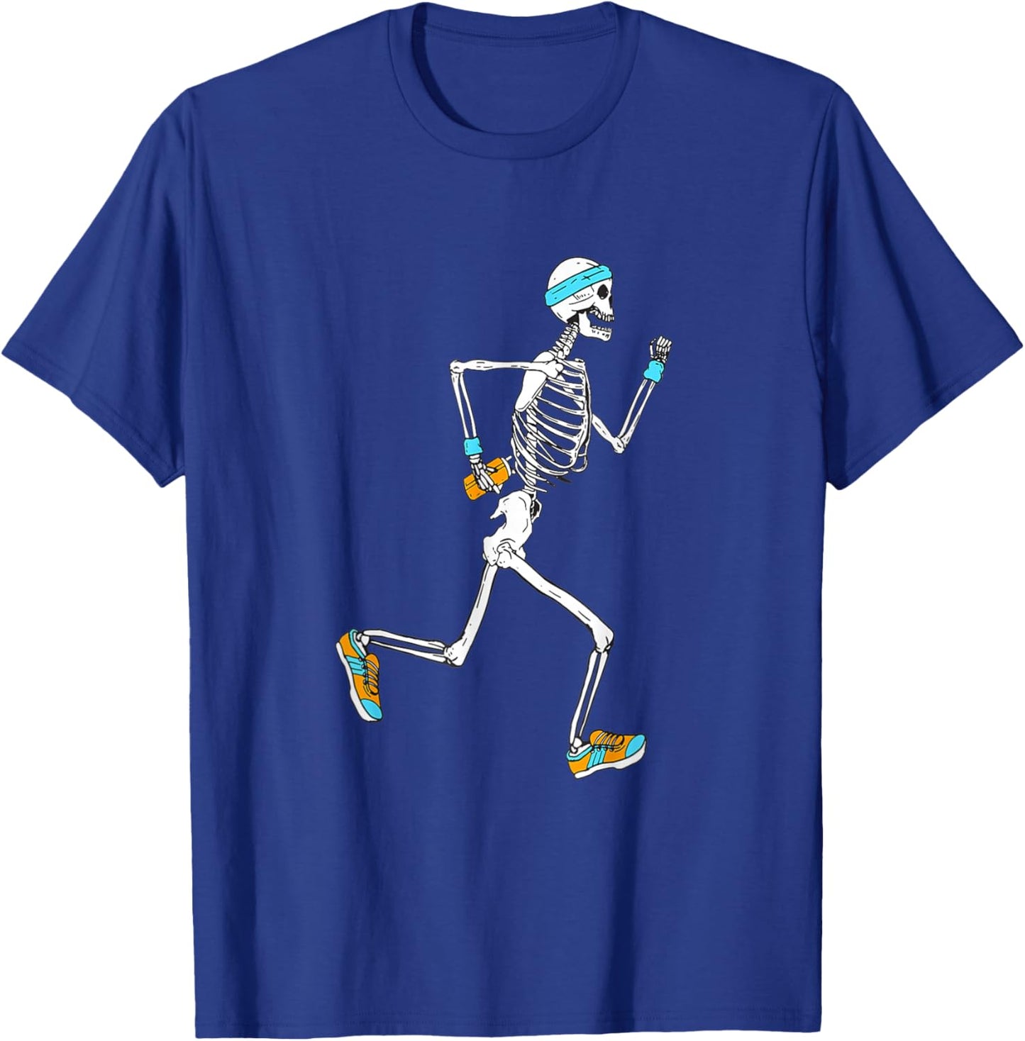 Running Skeleton Funny Halloween Costume Women T-Shirt - T-Shirt | Royal