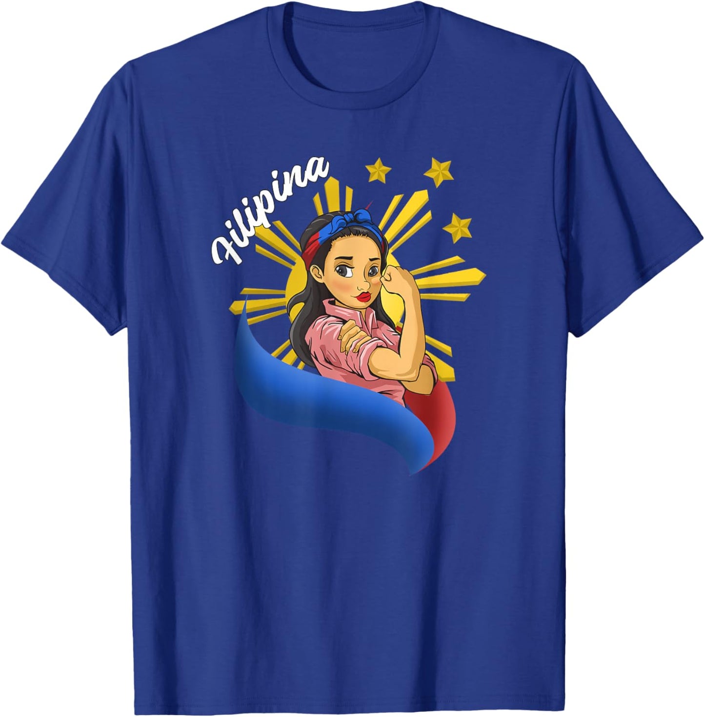 Philippines Pinay Filipina Filipino Flag Day Girl T-Shirt - T-Shirt | Royal