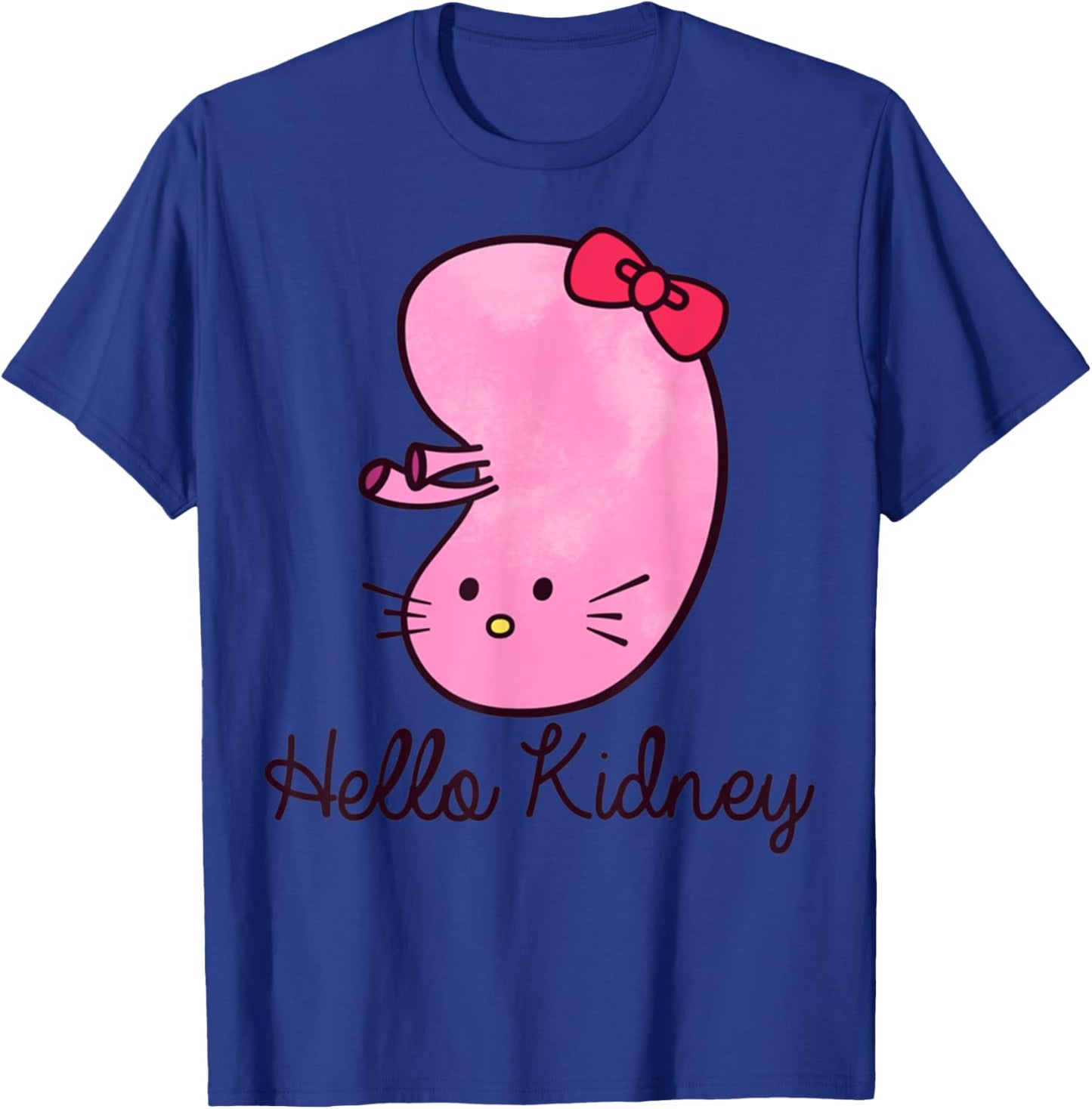 Hello Kidney Funny Transplant Disease Dialysis Awareness T-Shirt - T-Shirt | Royal