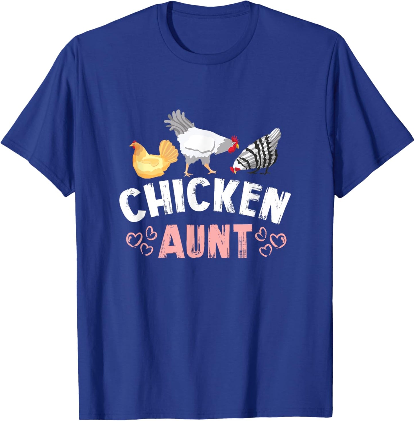 Chicken Aunt Auntie Farm T-Shirt - T-Shirt | Royal