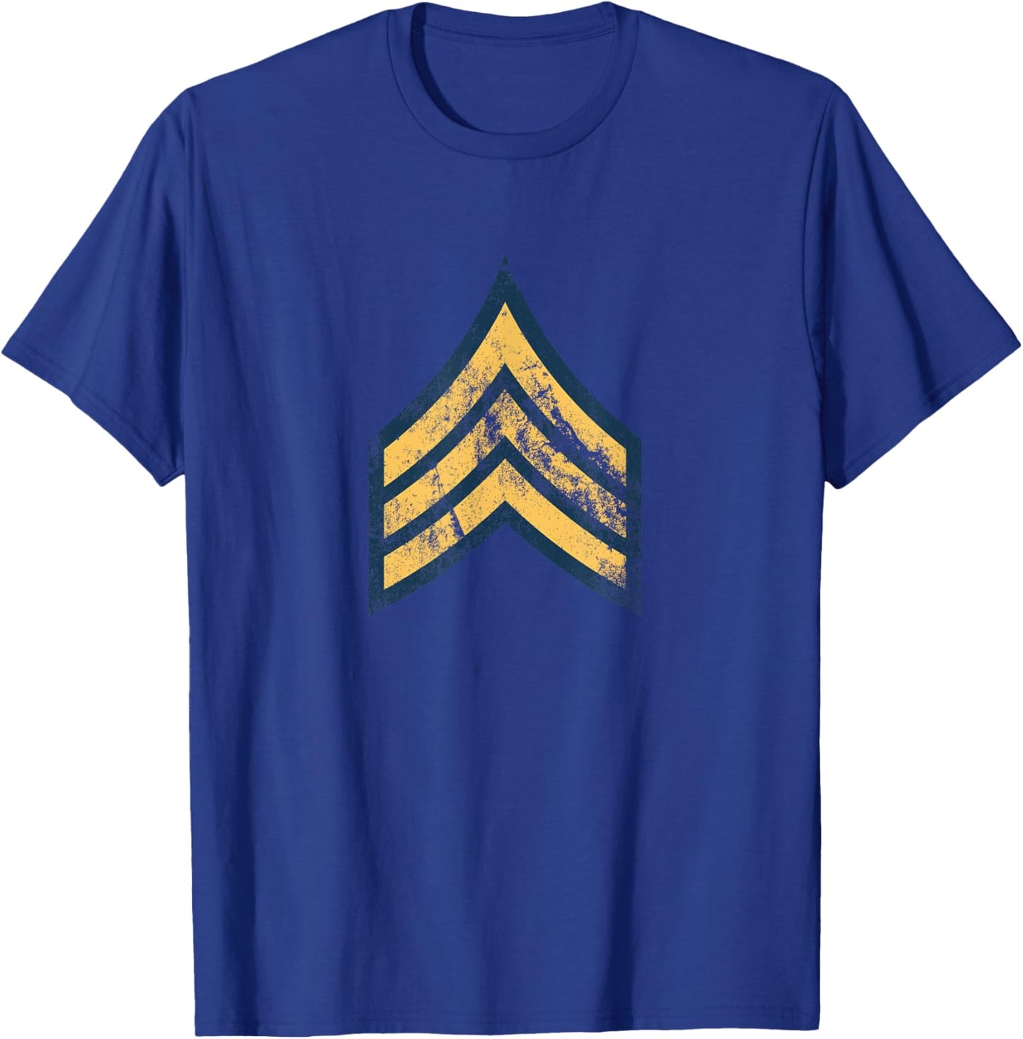 US Army Rank - Sergeant (E-5) - SGT Vintage Look T-Shirt - T-Shirt | Royal