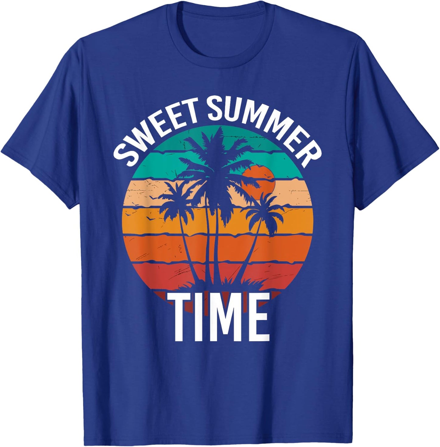Sweet Summertime Cool Summer Vacation Lover Saying T-Shirt - T-Shirt | Royal