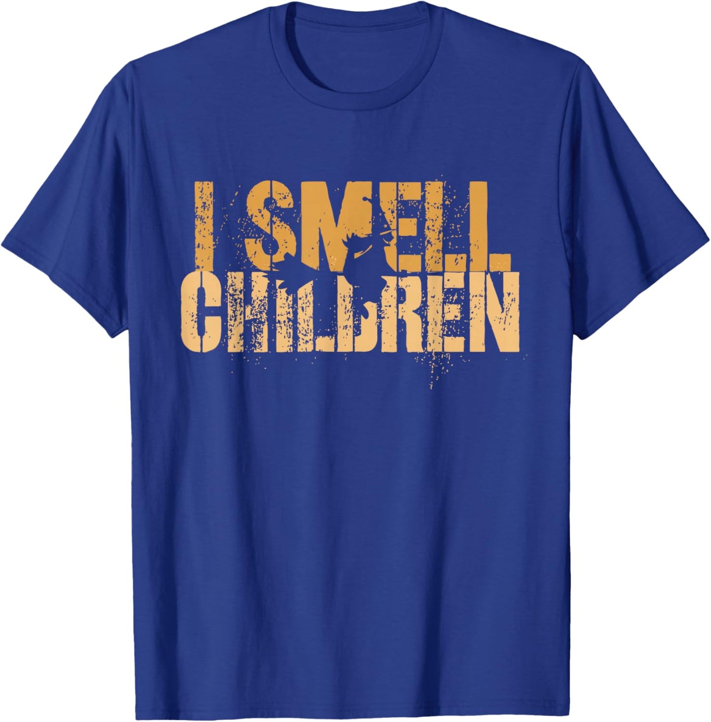 Funny I SMELL CHILDREN Halloween Teacher Classroom I Teach T-Shirt - T-Shirt | Royal