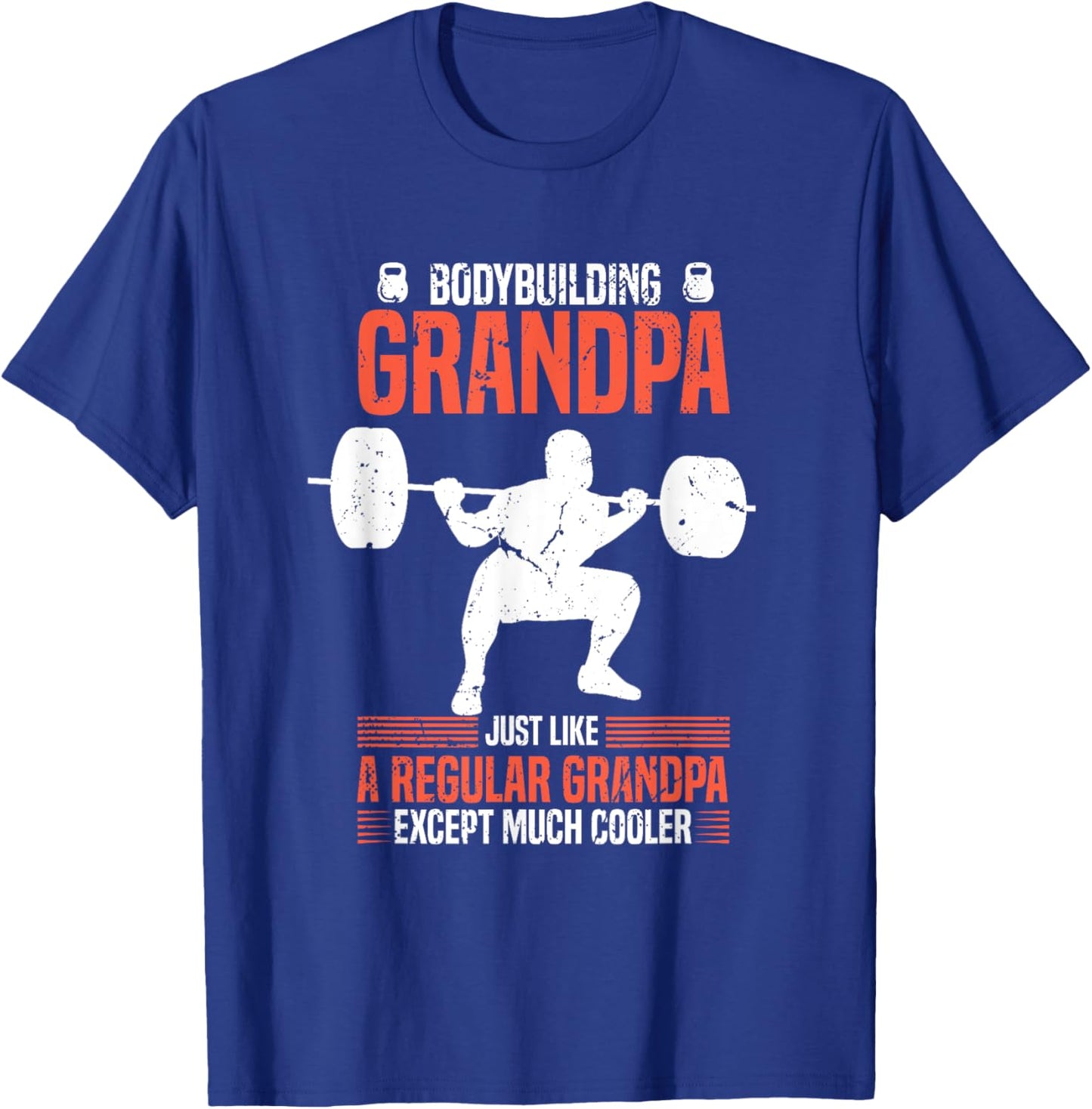 Gym Bodybuilding Grandpa Fitness Grandfather Fitness Workout T-Shirt - T-Shirt | Royal
