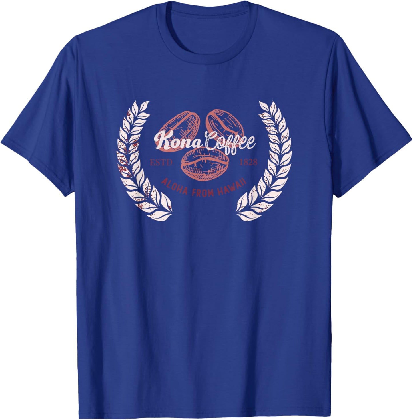 Kona Coffee Hawaii Designed by Hulave Hawaii T-Shirt - T-Shirt | Royal