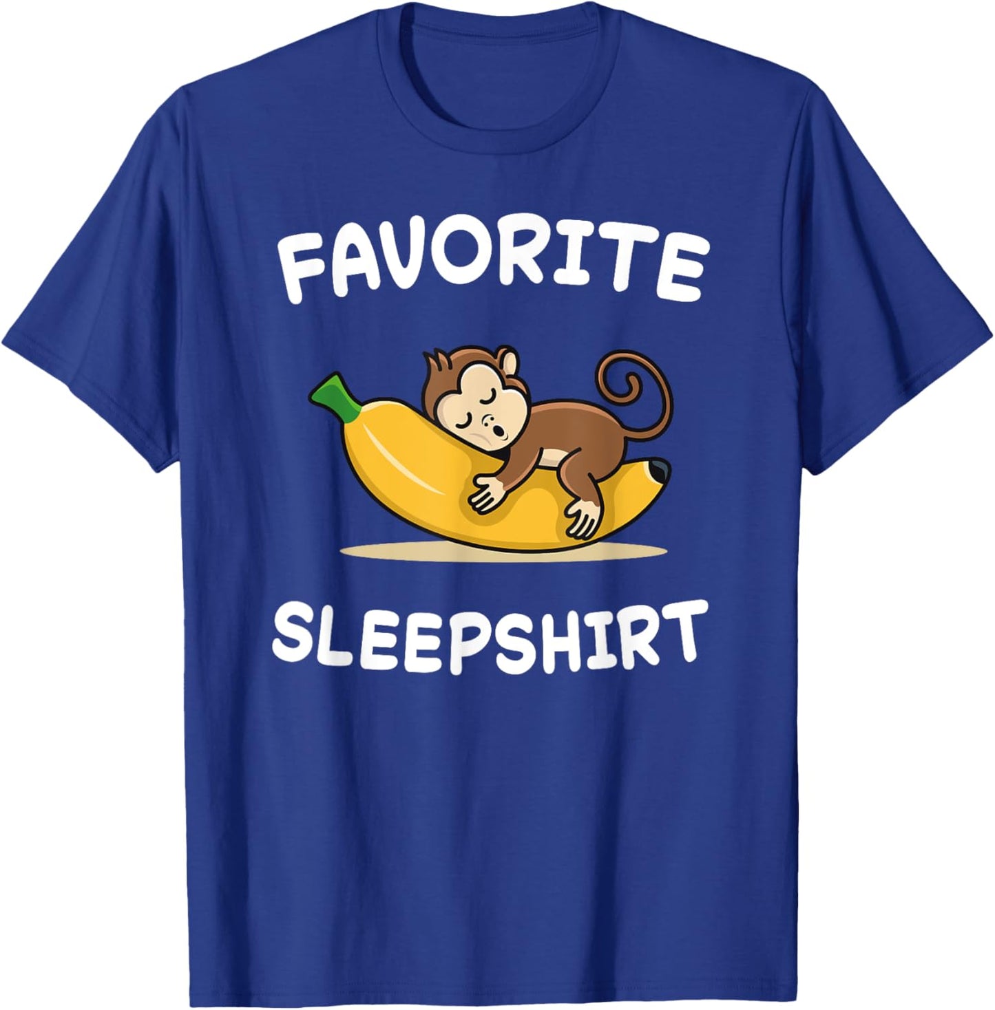 Monkey Monkeys Nap Sleeping Sleep Pajamas Pajama T-Shirt - T-Shirt | Royal