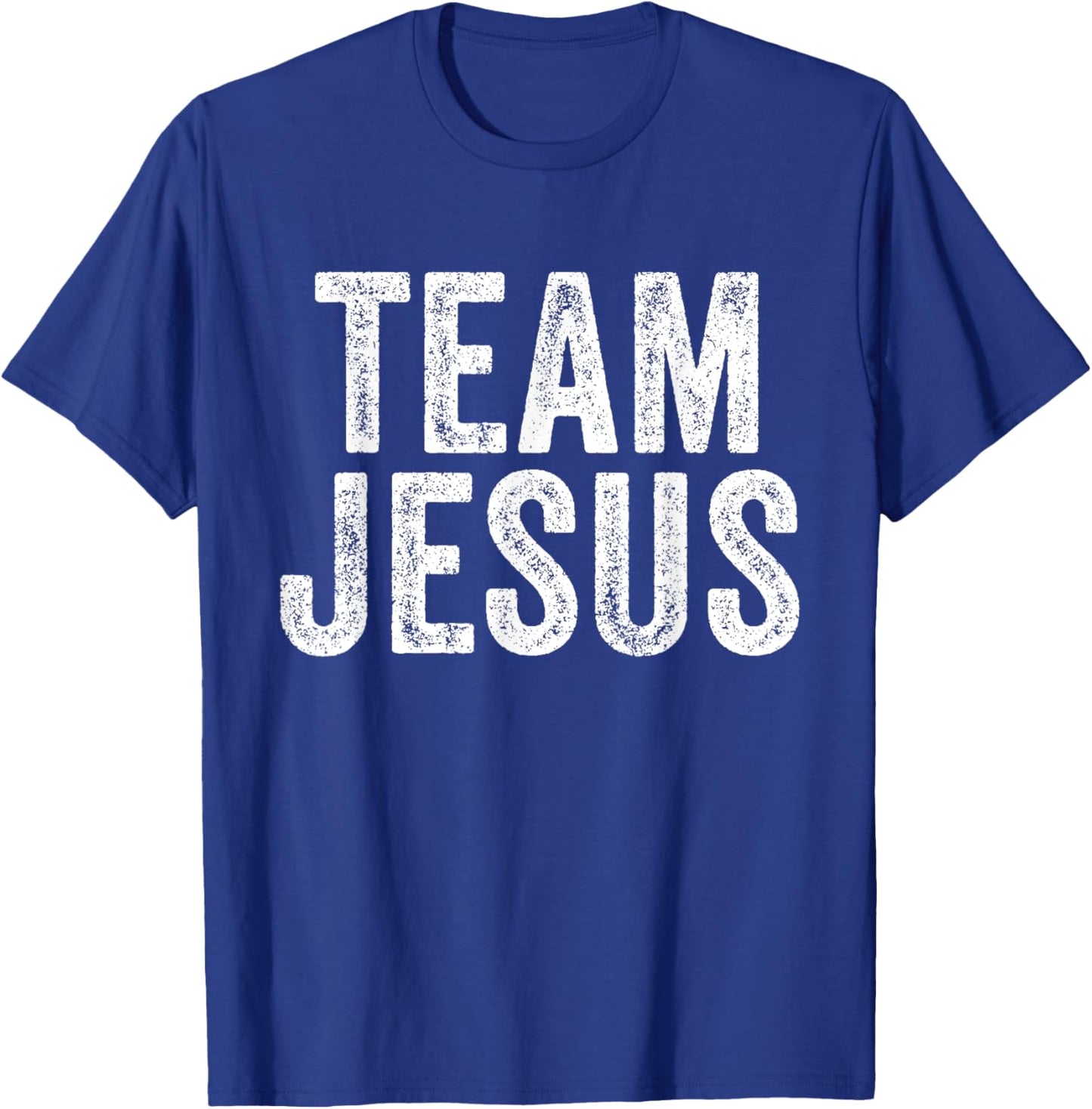 Team Jesus Religious Christian Believer Faith Christ Vintage T-Shirt - T-Shirt | Royal