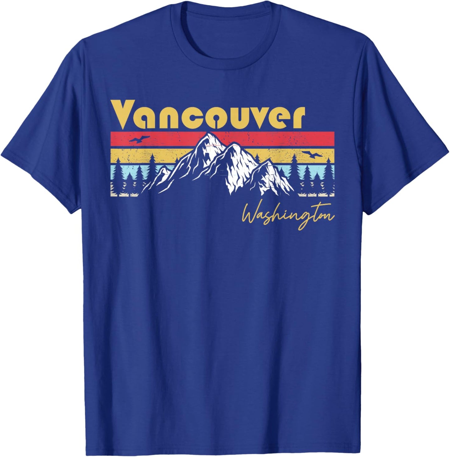 Vancouver Washington Roots Hometown Vintage Home State Pride T-Shirt - T-Shirt | Royal