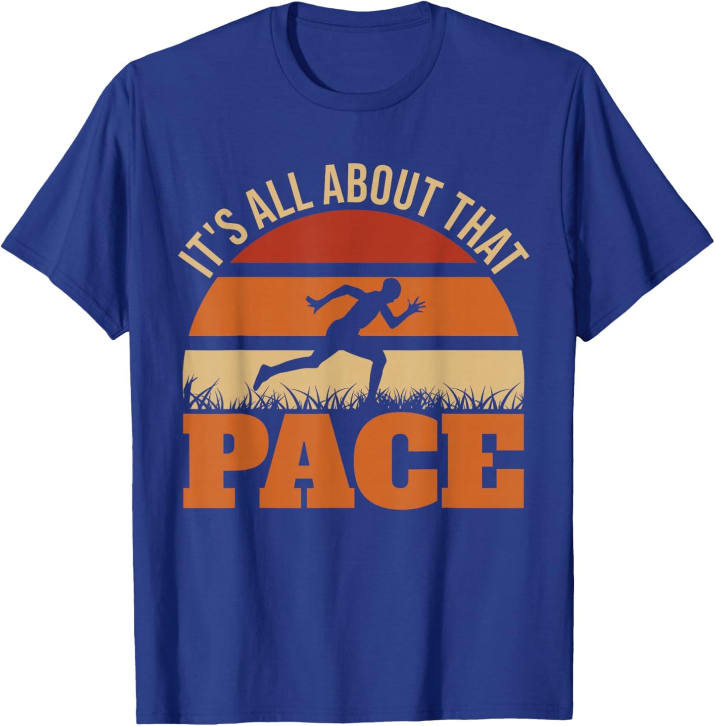 It's All About That Pace Track And Field XC Cross Country T-Shirt - T-Shirt | Royal