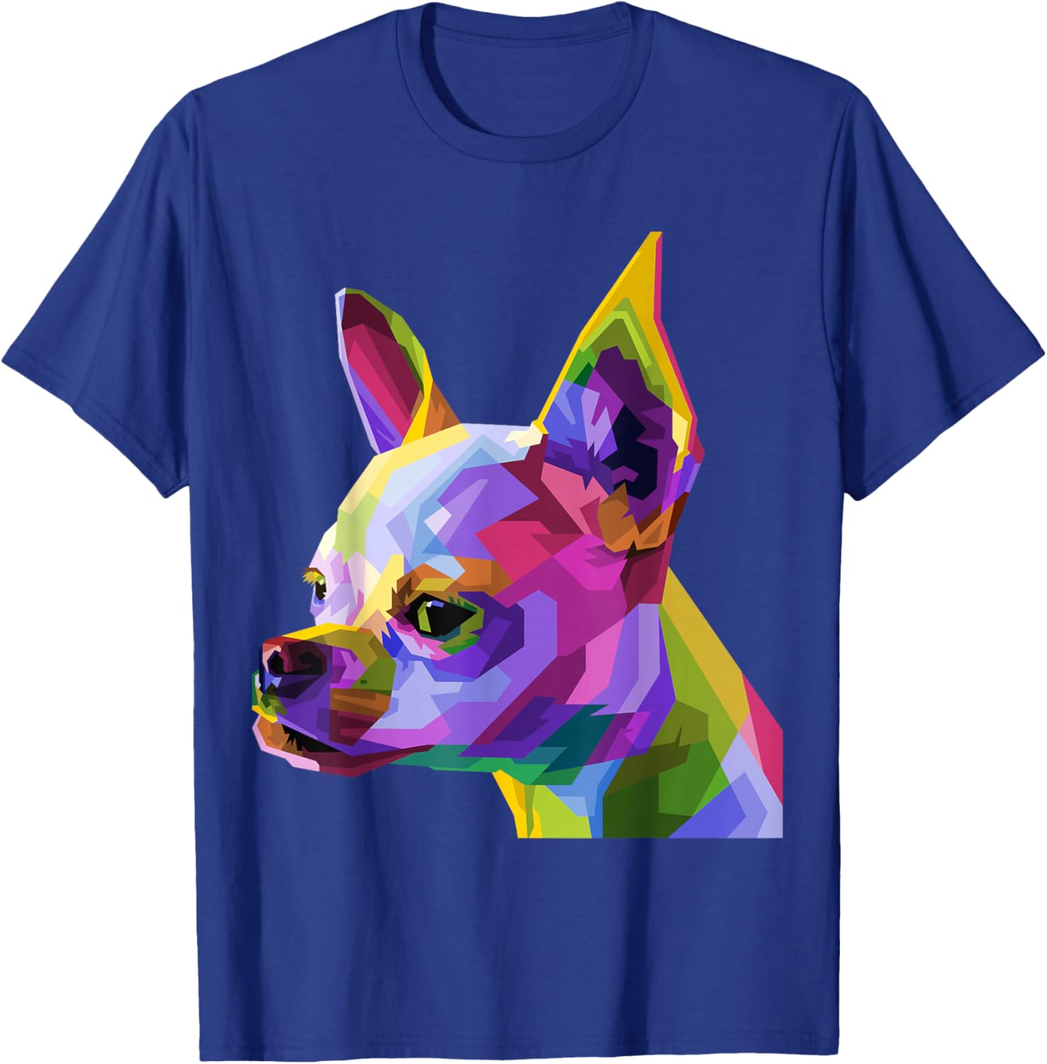 Chihuahua Pop Art Portrait Art for dog owners T-Shirt - T-Shirt | Royal