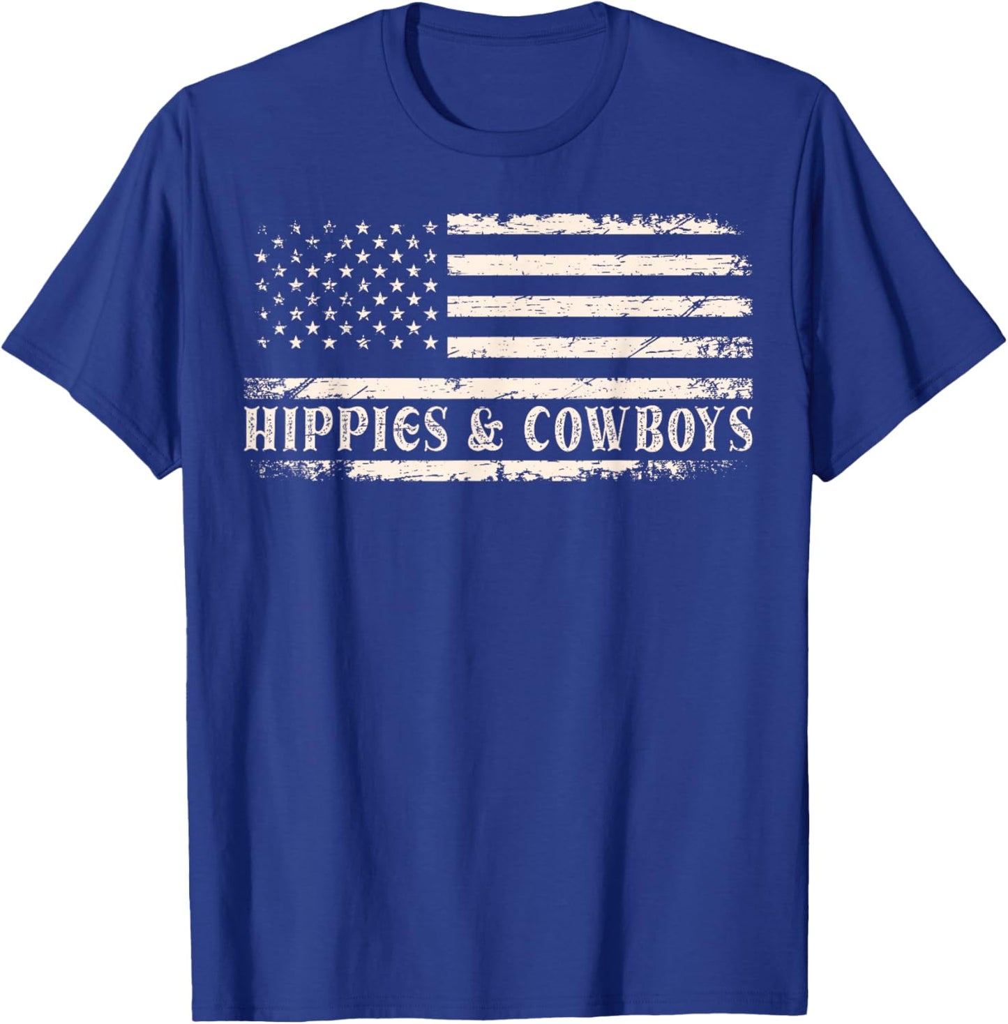 Raisin Hell with The Hippies and Cowboys Country T-Shirt - T-Shirt | Royal