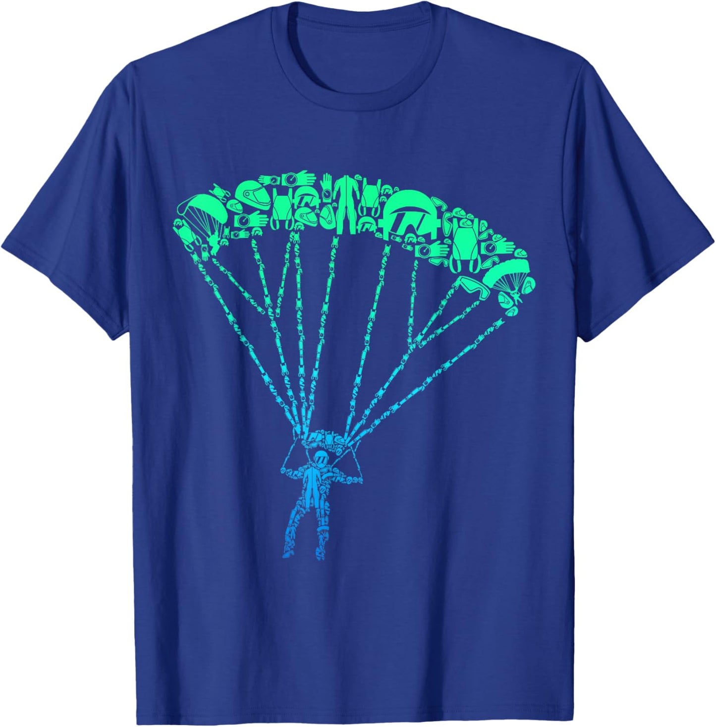 Funny Skydiver Gift Ideas Skydiving - -Adults, Black, Small T-Shirt - T-Shirt | Royal
