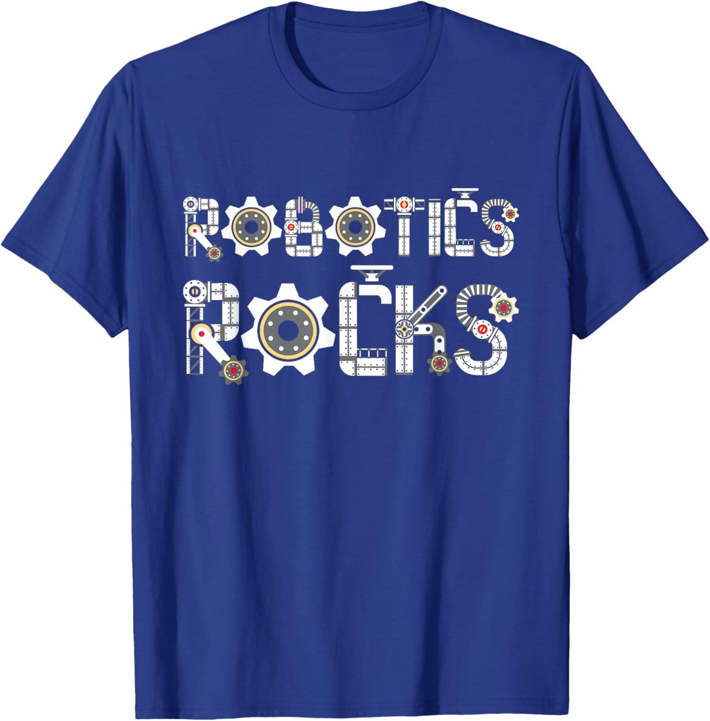 Funny Robotics Shirts Robotics Rocks - Cyborg Engineer Engineering Robot Builder Black T-Shirt - T-Shirt | Royal