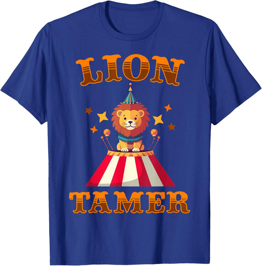 Lion Tamer Funny Kids Circus Costume Party Matching Carnival T-Shirt - T-Shirt | Royal
