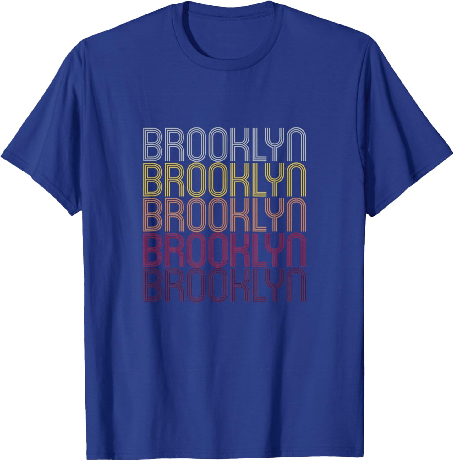 Brooklyn Personalized First Name Surname T-Shirt - T-Shirt | Royal