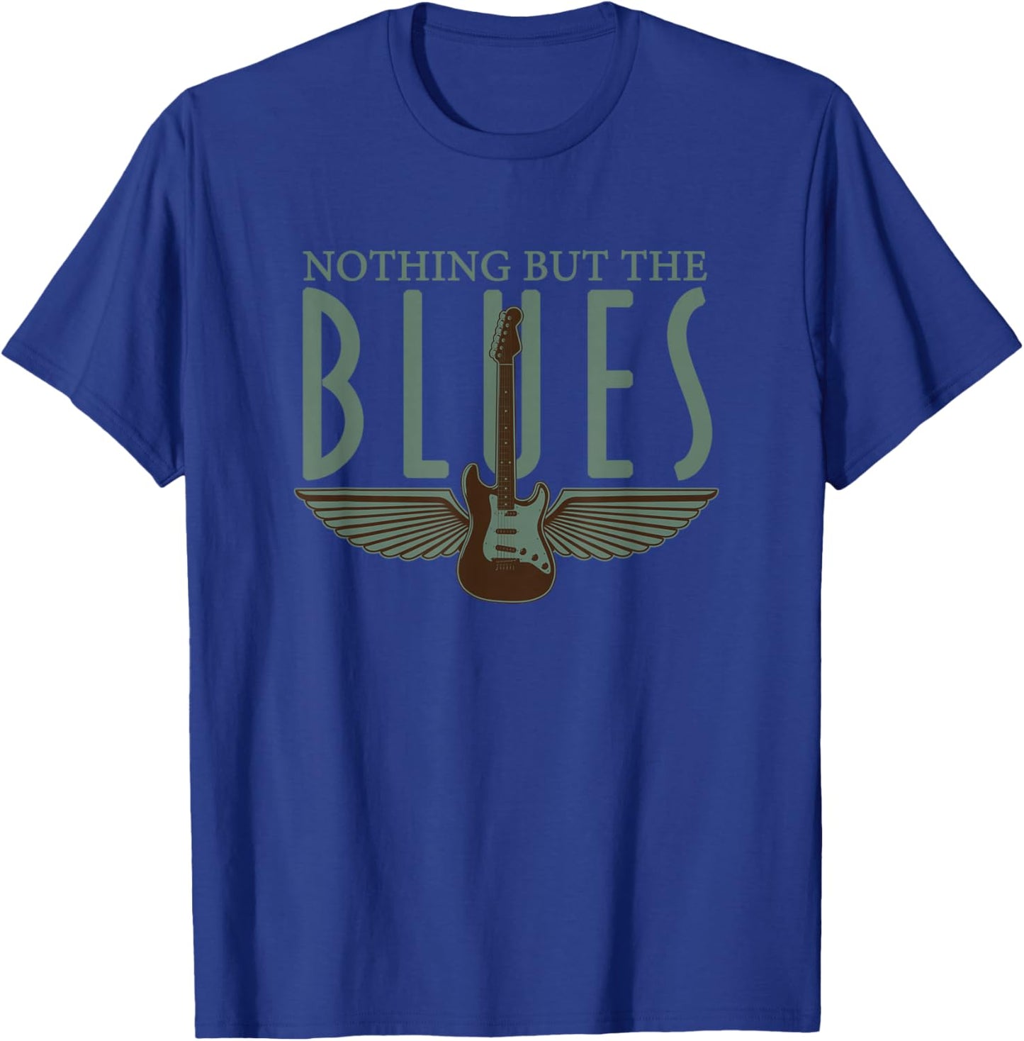 Guitarist Musician Blues Guitar Vintage Blues Music Lover T-Shirt - T-Shirt | Royal
