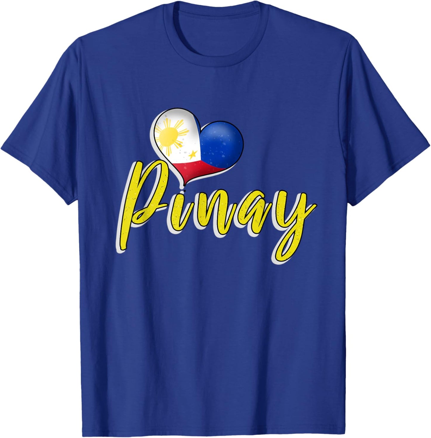 Philippines Pinay Filipina Heart Filipino Flag Woman Girl T-Shirt - T-Shirt | Royal