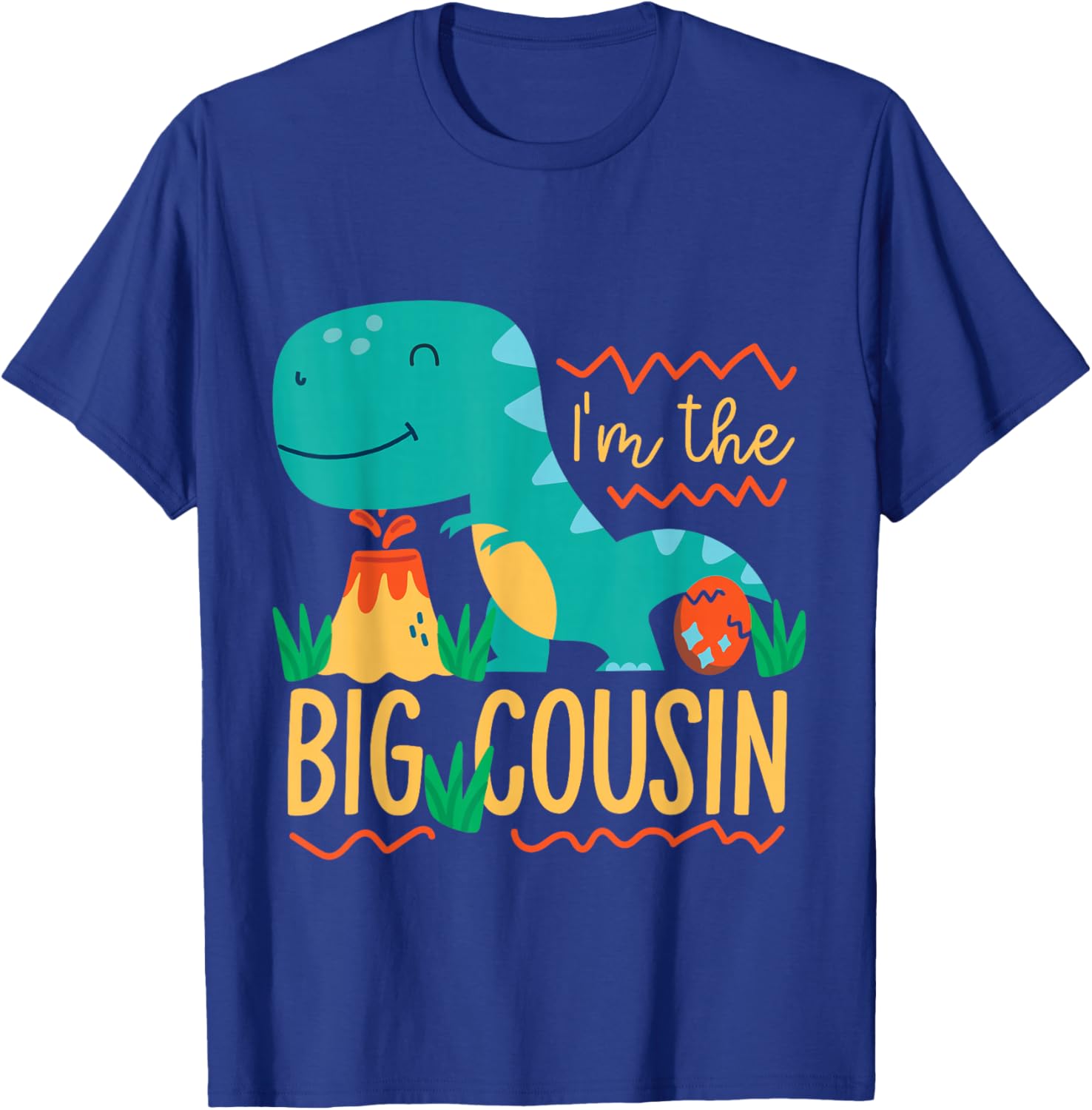 I am the Big Cousin Dinosaur for Children T-Shirt - T-Shirt | Royal