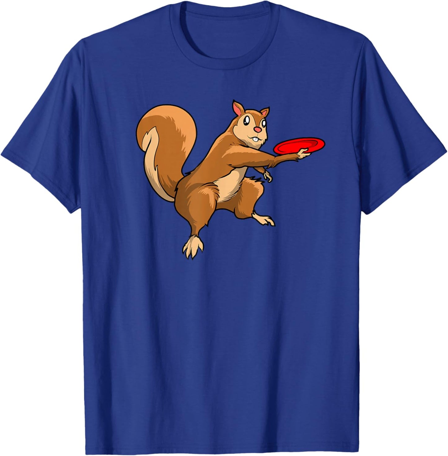 Disc Golf Squirrel - Frolf Frisbee Golf Disc T-Shirt - T-Shirt | Royal