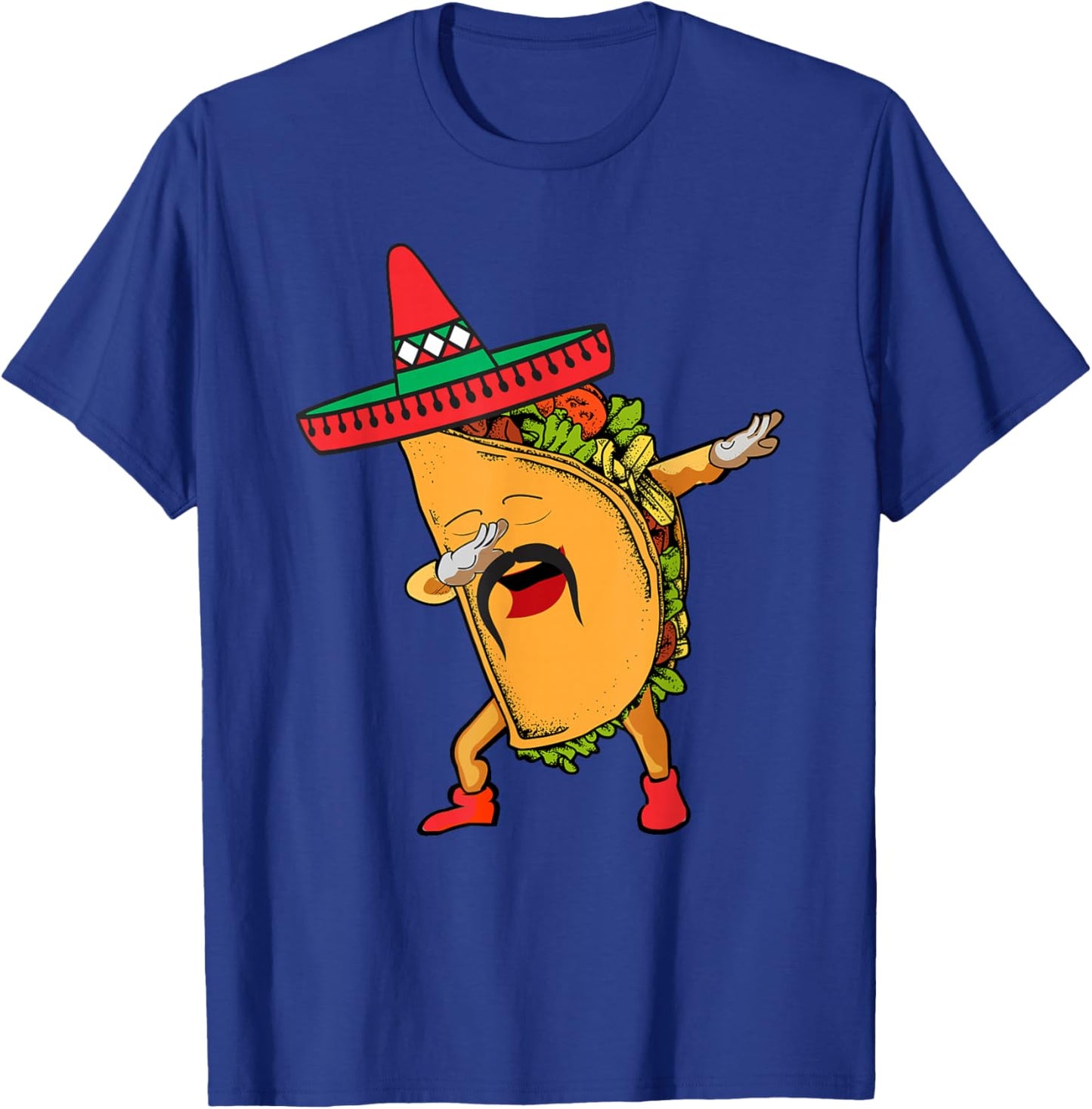Cinco de Mayo Dabbing Taco Mexican Sombrero Hat Dab Boys Men T-Shirt - T-Shirt | Royal