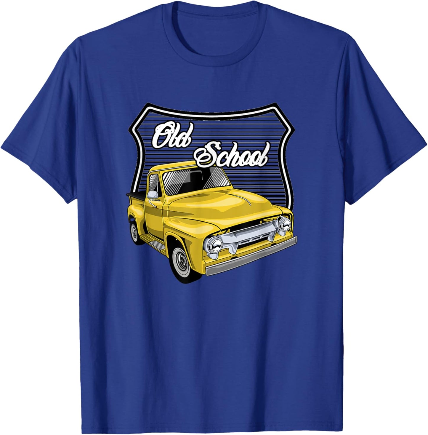 Vintage Hotrod, Classic truck, Men's Old School Hot Rod T-Shirt - T-Shirt | Royal