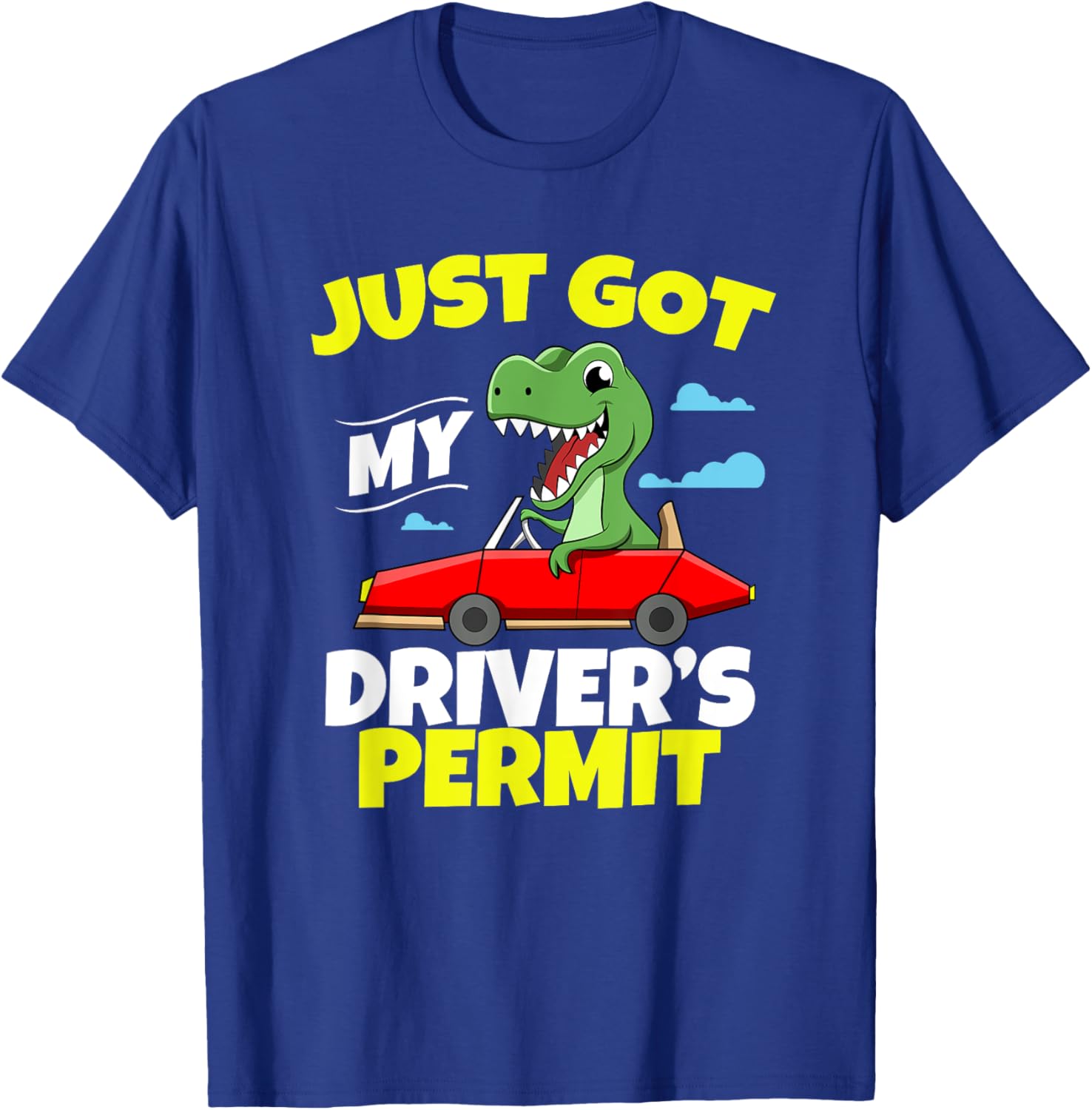Just Got My Driver's Permit Licensed Crocodile Teen Driver T-Shirt - T-Shirt | Royal