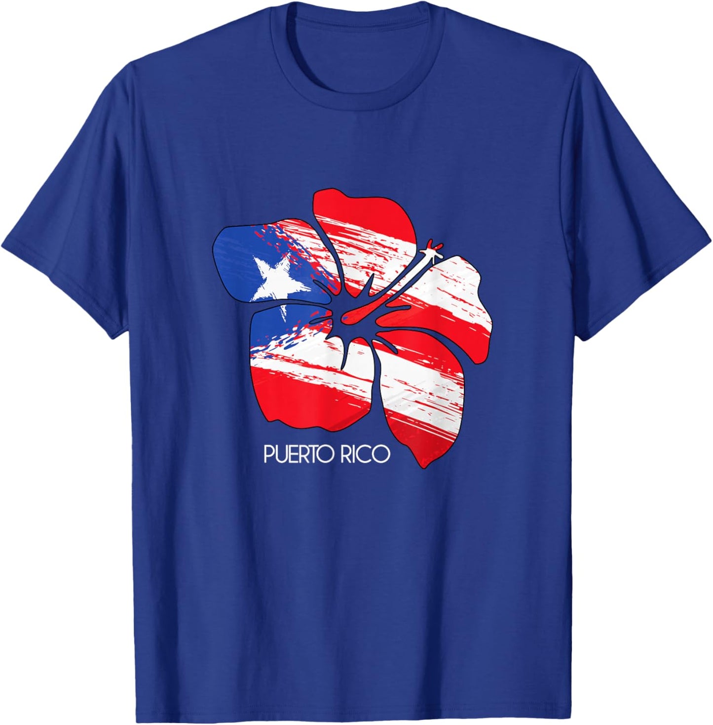 Puerto Rico Culture Roots Amapola Boricua Flag T-Shirt - T-Shirt | Royal