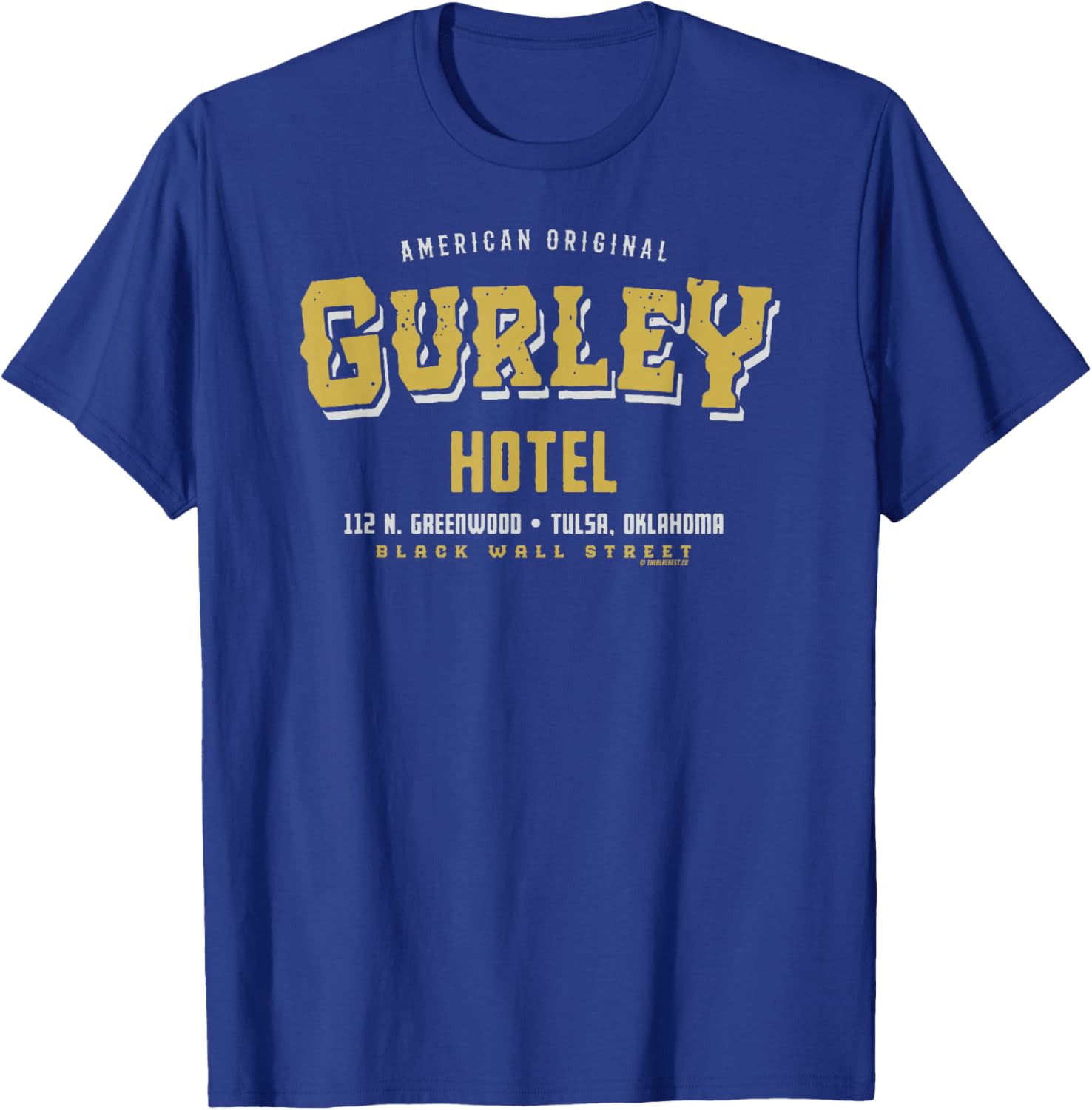 O. W. Gurley Black Wall Street Vintage Black History T-Shirt - T-Shirt | Royal