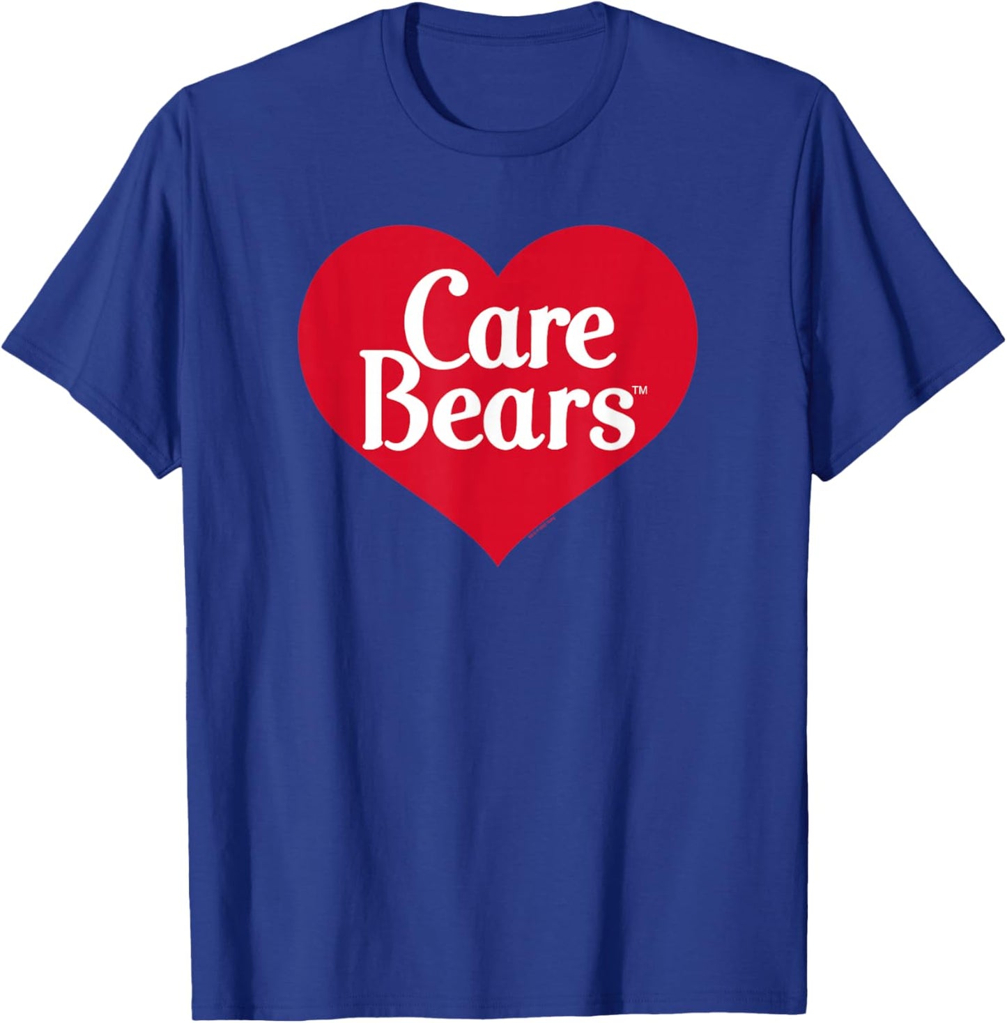 Care Bears Classic Vintage Red Heart Logo T-Shirt - T-Shirt | Royal
