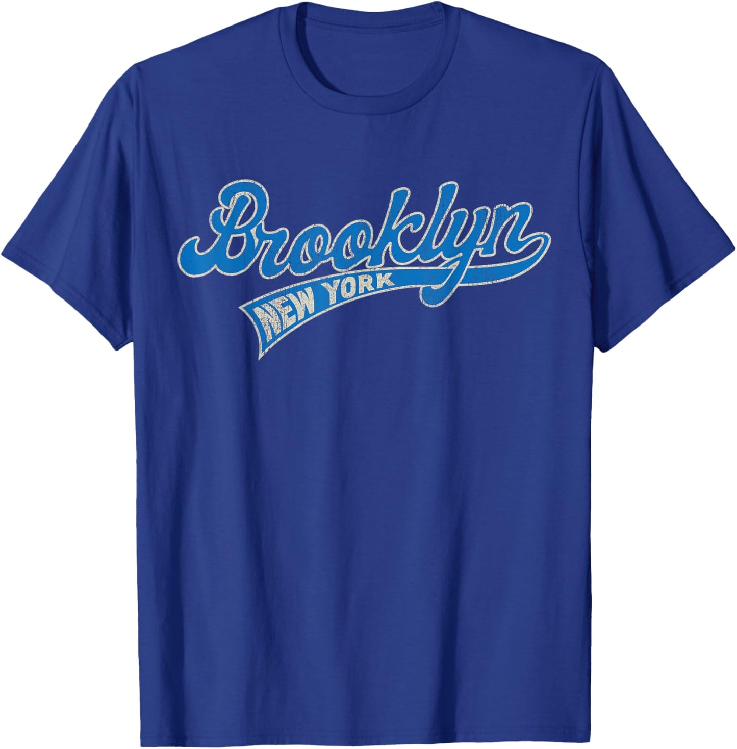 Vintage Style Faded.Brooklyn & Women T-Shirt - T-Shirt | Royal