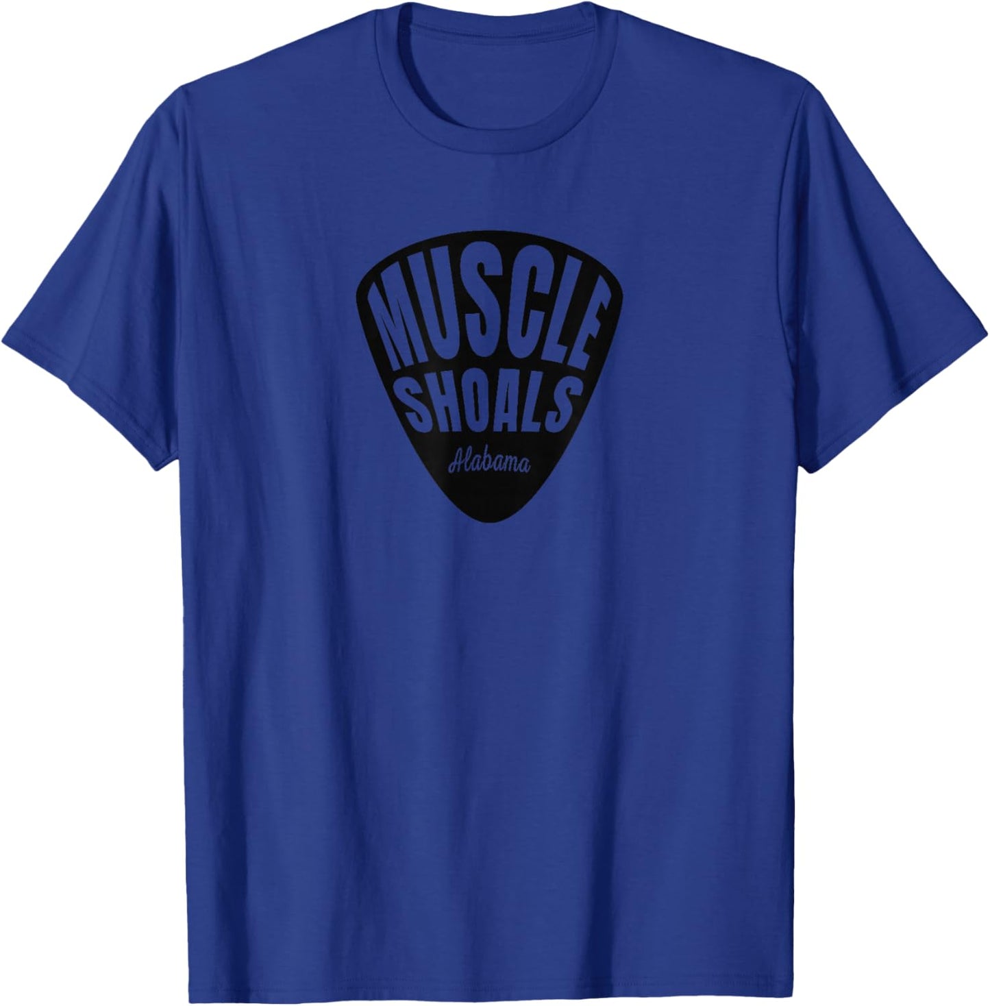 Muscle Shoals Alabama Music Guitar Pick T-Shirt - T-Shirt | Royal