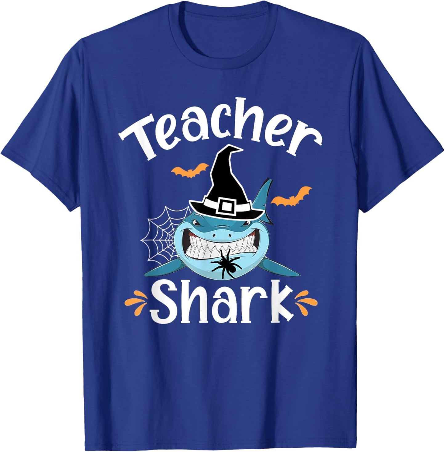 Teacher Shark Funny Halloween Men Women T-Shirt - T-Shirt | Royal