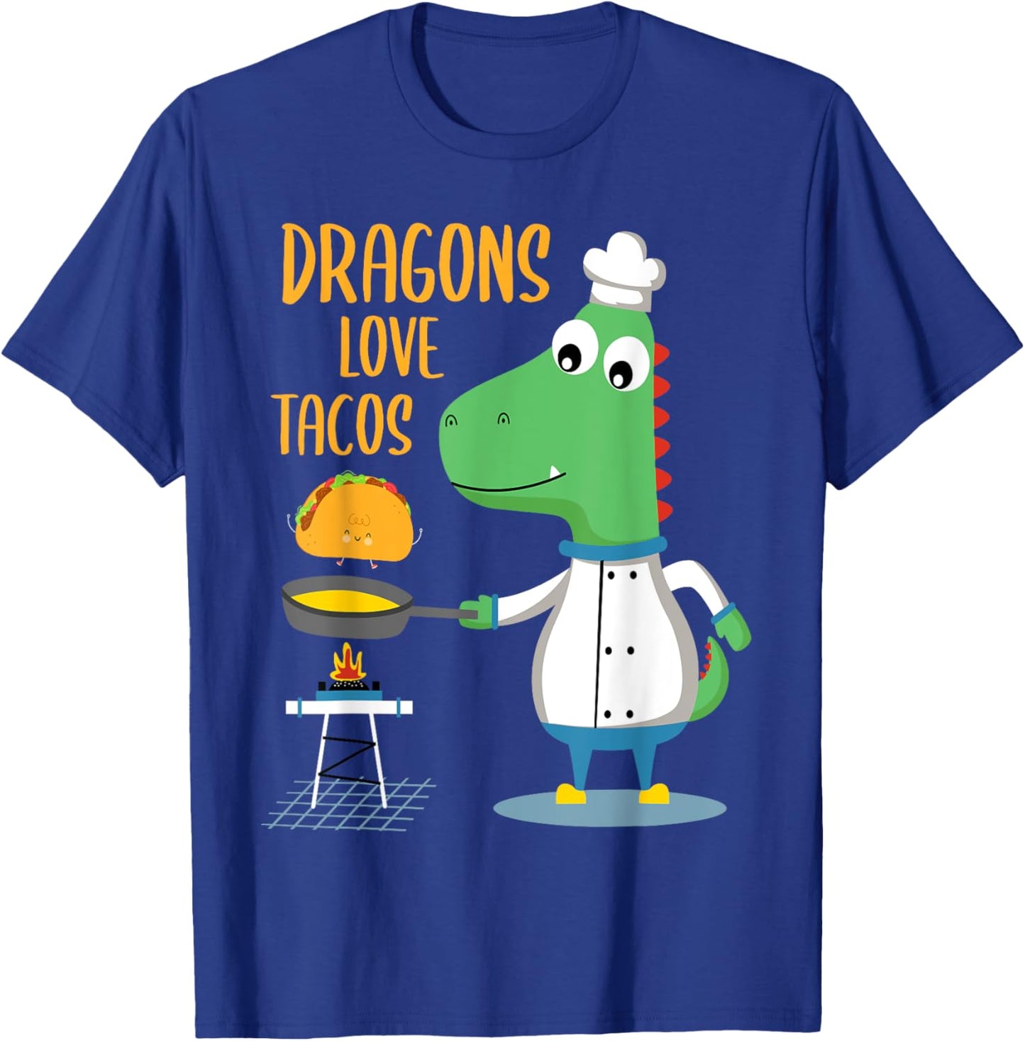 Dragons Love Tacos T-Shirt - T-Shirt | Royal