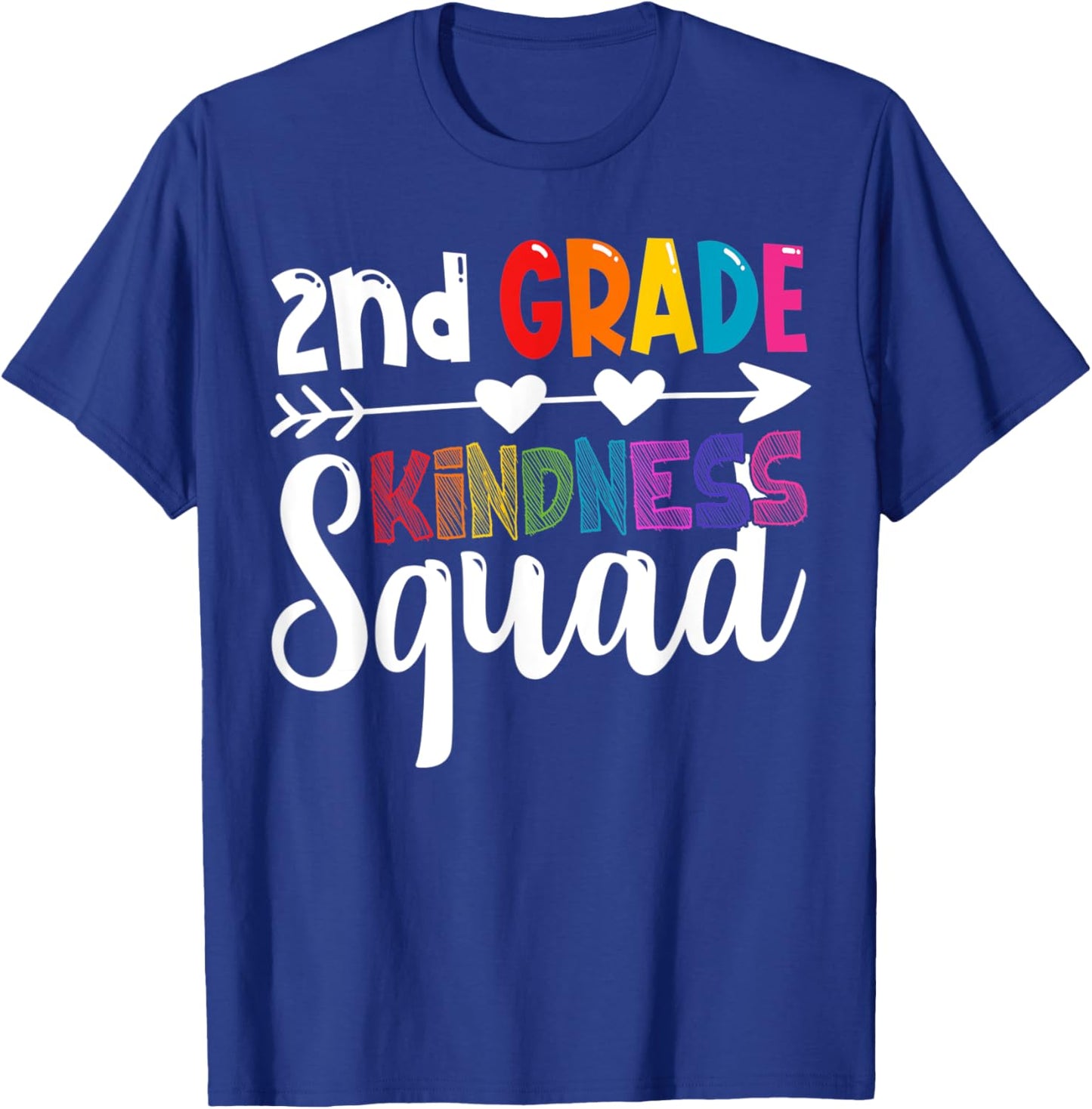 2nd Grade Kindness Squad Second Grade Teacher Anti-Bullying T-Shirt - T-Shirt | Royal