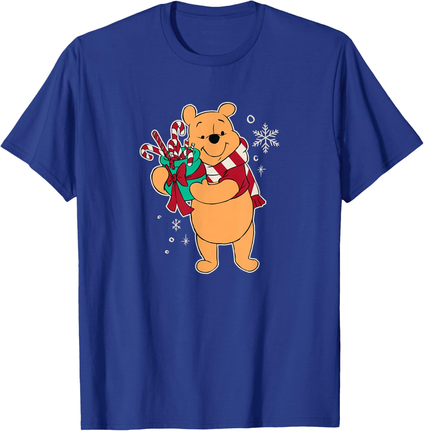 Disney - Holiday Pooh Bear loves Candy Canes T-Shirt - T-Shirt | Royal