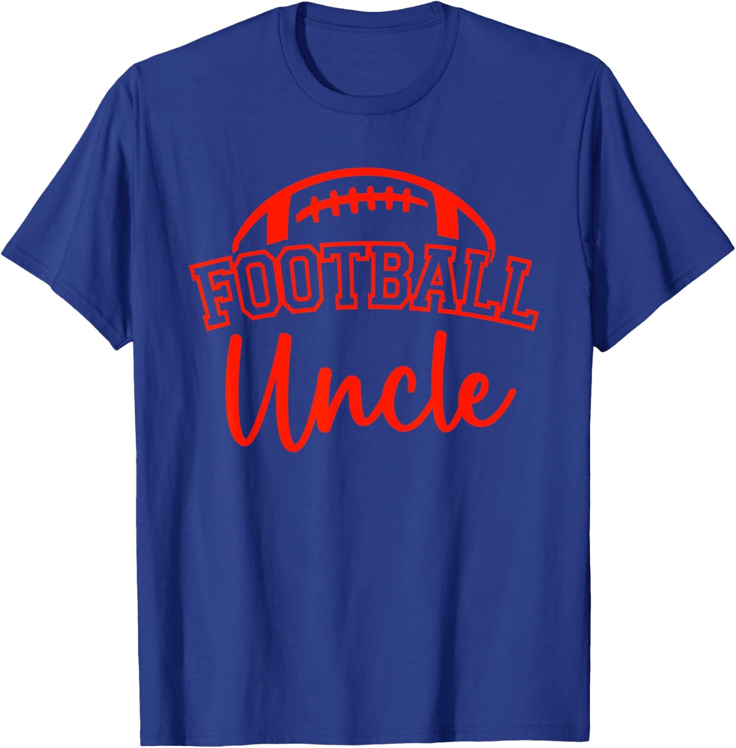 Football Uncle Matching Family Football T-Shirt - T-Shirt | Royal