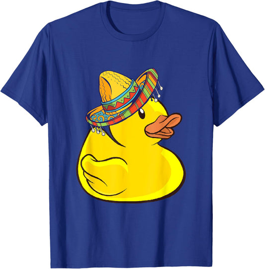 Rubber Duck Sombrero Mexico Cute Duckie Rubber Duck Lover T-Shirt - T-Shirt | Royal