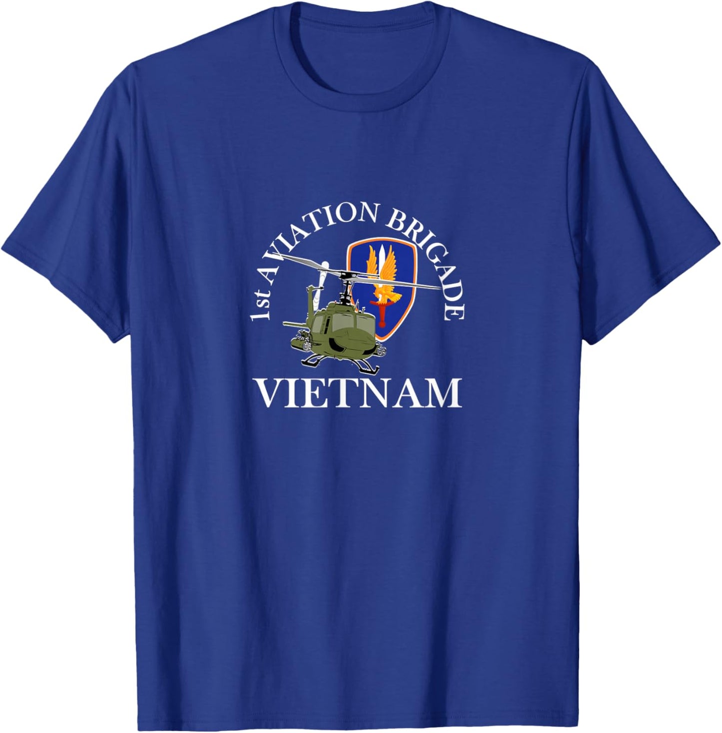 1st Aviation Brigade Vietnam Veteran The Golden Hawks Xmas T-Shirt - T-Shirt | Royal