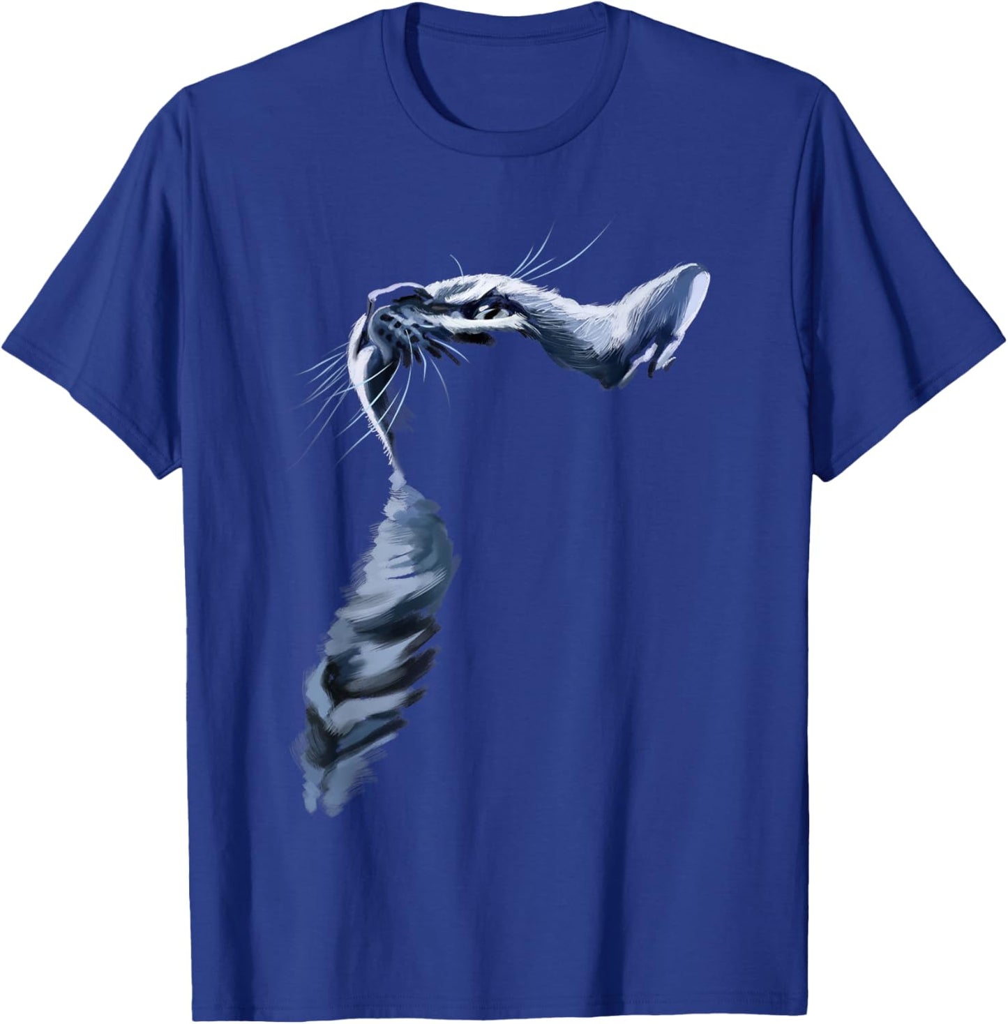 Grey Cat Shadowed Cats Shirt Gifts Women Kids T-Shirt - T-Shirt | Royal