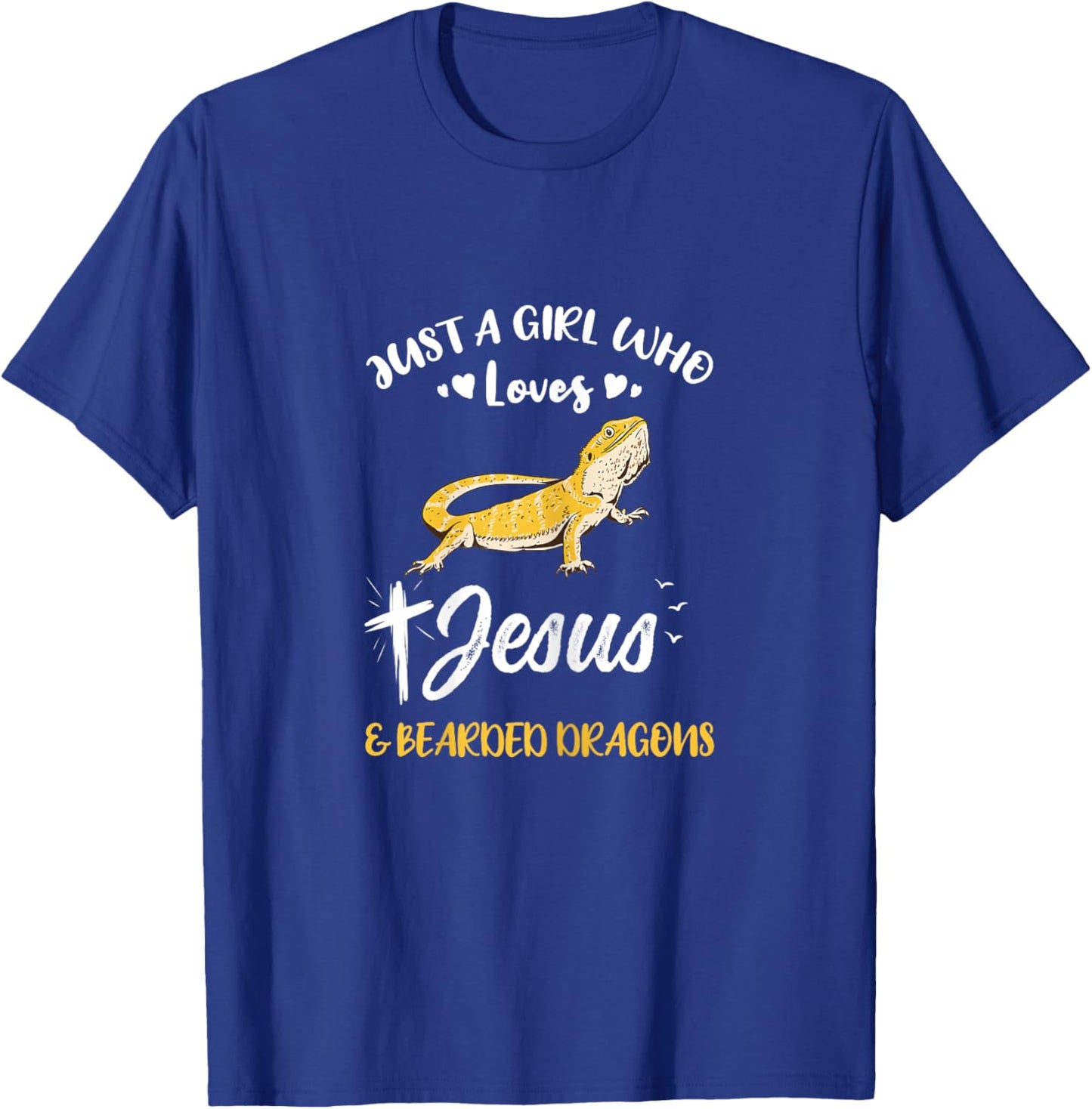 Just A Girl Who Loves Jesus And Bearded Dragons T-Shirt - T-Shirt | Royal