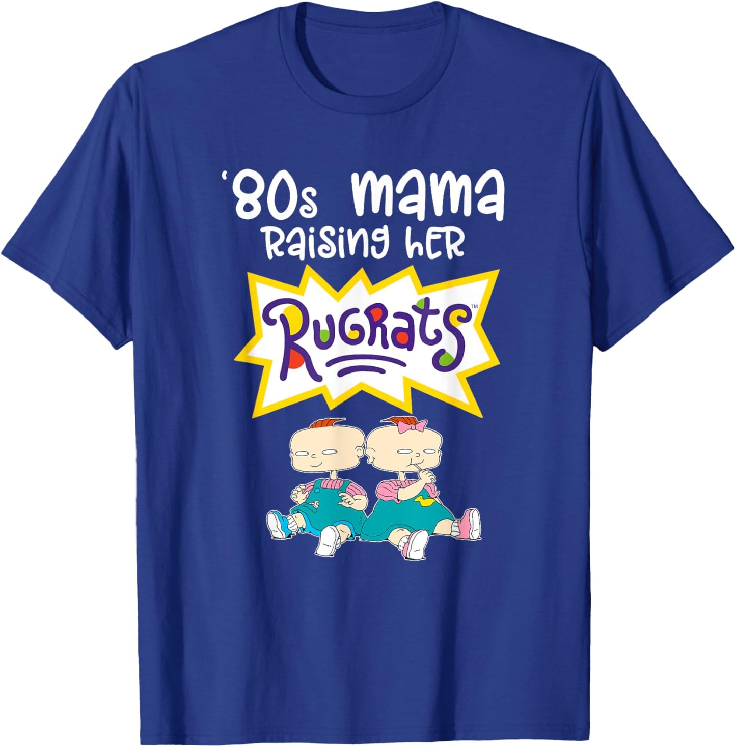 Mademark x Rugrats - 80s Mama Raising Her Rugrats - Phil & Lil T-Shirt - T-Shirt | Royal