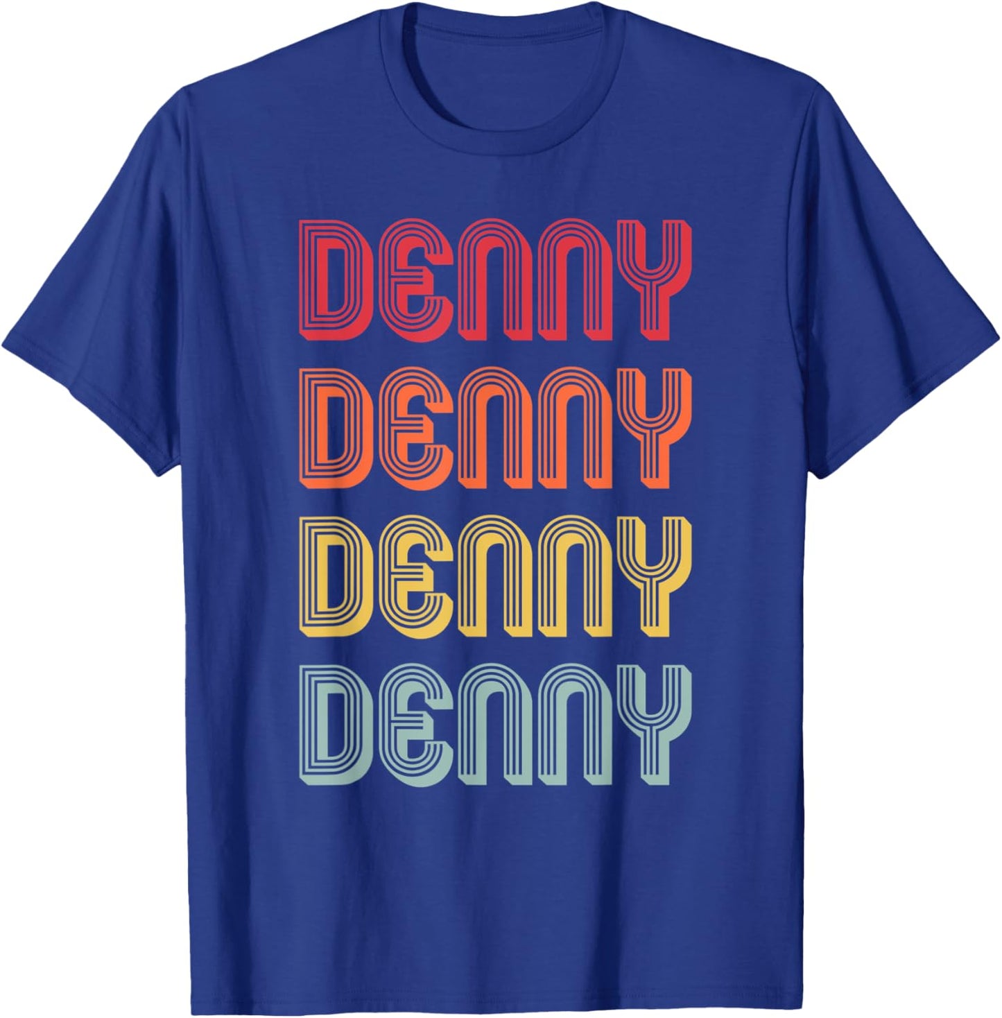 DENNY Gift Surname Funny Retro Vintage 80s Birthday Reunion T-Shirt - T-Shirt | Royal