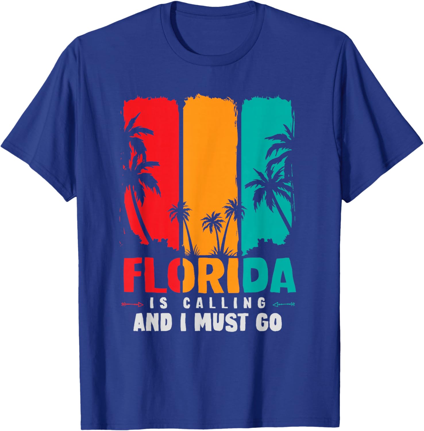 Funny FL State Florida is Calling and I Must Go Florida T-Shirt - T-Shirt | Royal