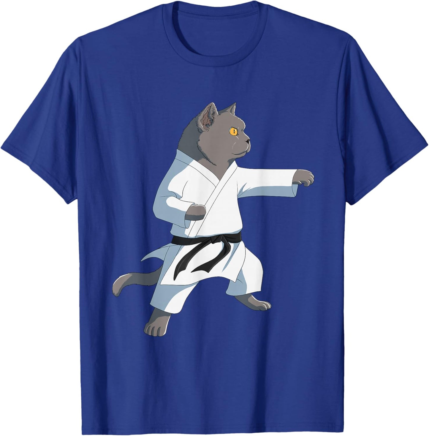 Funny Karate British Shorthair Cat T-Shirt - T-Shirt | Royal