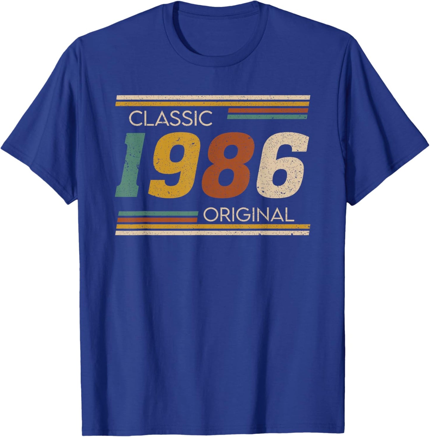 Vintage Classic 1986 Original 36 Years Old 36th Birthday T-Shirt - T-Shirt | Royal