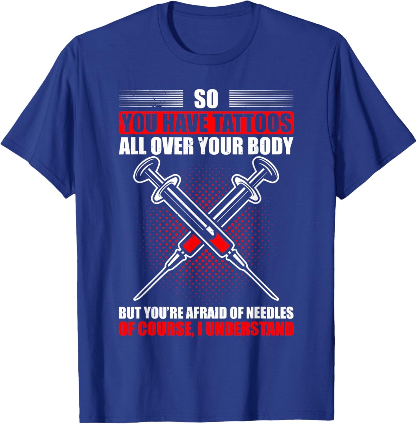 Tattooed Phlebotomist Phlebotomy Technician T-Shirt - T-Shirt | Royal